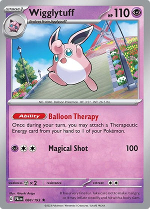 Pokemon TCG - SV02: Paldea Evolved - Wigglytuff - 084/193 - Holofoil