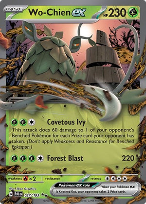 Pokemon TCG - SV02: Paldea Evolved - Wo-Chien ex - 027/193 - Holofoil