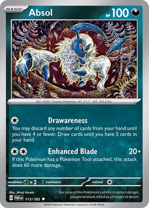 Pokemon TCG - SV04: Paradox Rift - Absol - 113/182