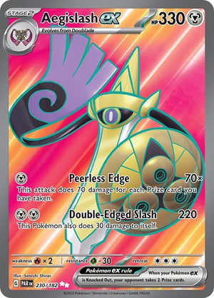 Pokemon TCG - SV04: Paradox Rift - Aegislash ex - 230/182 - Holofoil