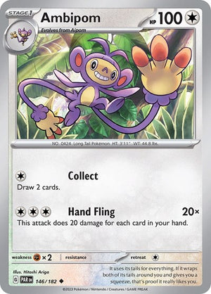 Pokemon TCG - SV04: Paradox Rift - Ambipom - 146/182