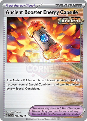 Pokemon TCG - SV04: Paradox Rift - Ancient Booster Energy Capsule - 159/182 - Reverse Holofoil