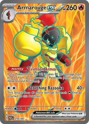 Pokemon TCG - SV04: Paradox Rift - Armarouge ex - 218/182 - Holofoil