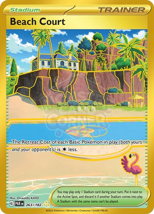 Pokemon TCG - SV04: Paradox Rift - Beach Court - 263/182 - Holofoil