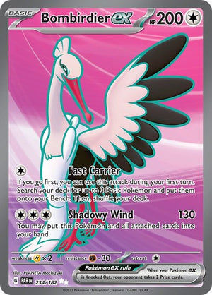 Pokemon TCG - SV04: Paradox Rift - Bombirdier ex - 234/182 - Holofoil