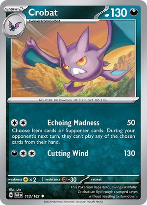 Pokemon TCG - SV04: Paradox Rift - Crobat - 112/182