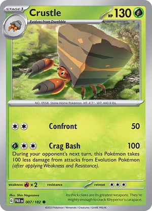 Pokemon TCG - SV04: Paradox Rift - Crustle - 007/182