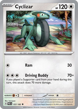 Pokemon TCG - SV04: Paradox Rift - Cyclizar - 157/182 - Reverse Holofoil