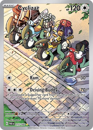 Pokemon TCG - SV04: Paradox Rift - Cyclizar - 215/182 - Holofoil