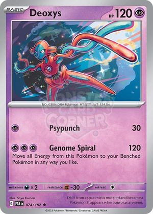 Pokemon TCG - SV04: Paradox Rift - Deoxys - 074/182 - Holofoil