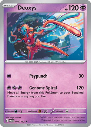Pokemon TCG - SV04: Paradox Rift - Deoxys - 074/182 - Reverse Holofoil