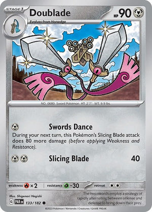 Pokemon TCG - SV04: Paradox Rift - Doublade - 133/182