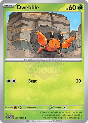 Pokemon TCG - SV04: Paradox Rift - Dwebble - 006/182