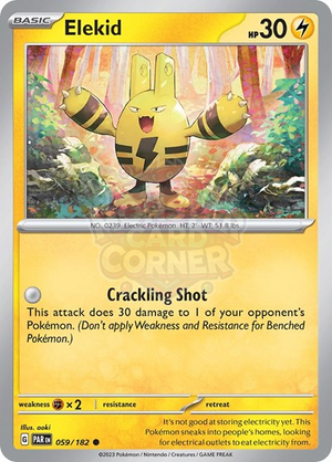 Pokemon TCG - SV04: Paradox Rift - Elekid - 059/182