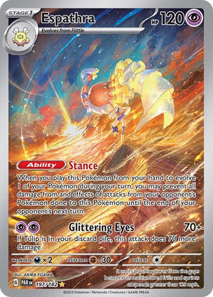 Pokemon TCG - SV04: Paradox Rift - Espathra - 197/182 - Holofoil