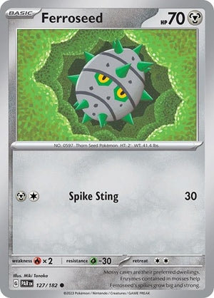 Pokemon TCG - SV04: Paradox Rift - Ferroseed - 127/182