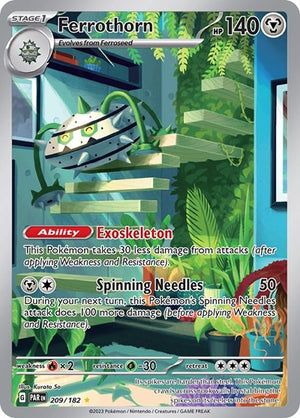 Pokemon TCG - SV04: Paradox Rift - Ferrothorn - 209/182 - Holofoil