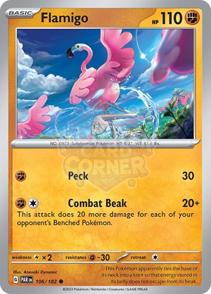 Pokemon TCG - SV04: Paradox Rift - Flamigo - 106/182