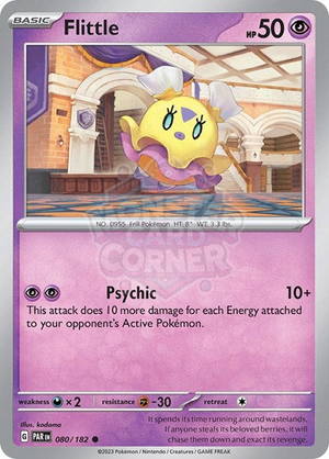 Pokemon TCG - SV04: Paradox Rift - Flittle - 080/182