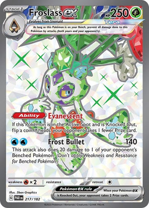 Pokemon TCG - SV04: Paradox Rift - Froslass ex - 217/182 - Holofoil