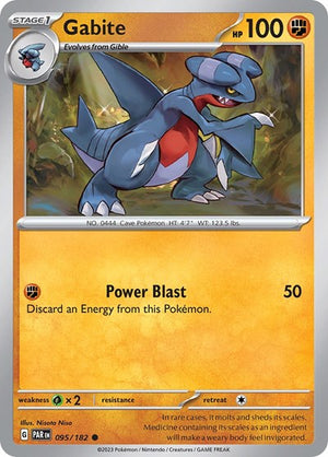 Pokemon TCG - SV04: Paradox Rift - Gabite - 095/182