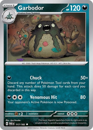 Pokemon TCG - SV04: Paradox Rift - Garbodor - 117/182