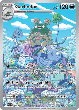 Pokemon TCG - SV04: Paradox Rift - Garbodor - 204/182 - Holofoil