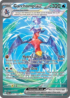 Pokemon TCG - SV04: Paradox Rift - Garchomp ex - 245/182 - Holofoil
