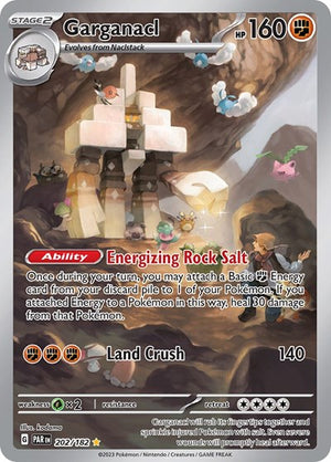 Pokemon TCG - SV04: Paradox Rift - Garganacl - 202/182 - Holofoil