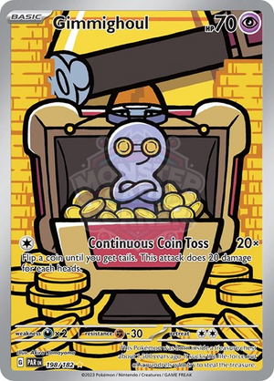 Pokemon TCG - SV04: Paradox Rift - Gimmighoul - 198/182 - Holofoil