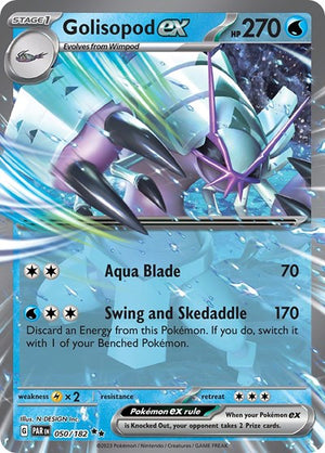 Pokemon TCG - SV04: Paradox Rift - Golisopod ex - 050/182 - Holofoil