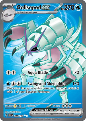 Pokemon TCG - SV04: Paradox Rift - Golisopod ex - 221/182 - Holofoil