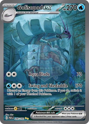 Pokemon TCG - SV04: Paradox Rift - Golisopod ex - 246/182 - Holofoil