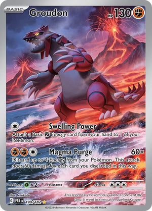 Pokemon TCG - SV04: Paradox Rift - Groudon - 199/182 - Holofoil