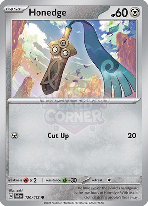 Pokemon TCG - SV04: Paradox Rift - Honedge - 130/182 - Reverse Holofoil