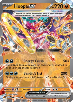 Pokemon TCG - SV04: Paradox Rift - Hoopa ex - 098/182 - Holofoil