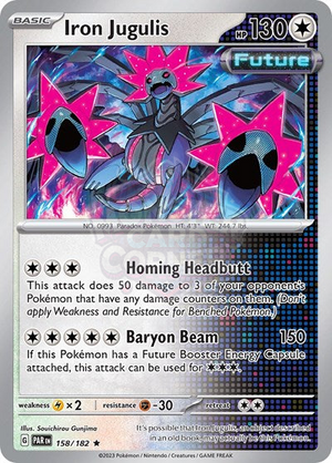 Pokemon TCG - SV04: Paradox Rift - Iron Jugulis - 158/182 - Holofoil
