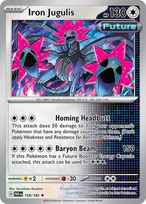 Pokemon TCG - SV04: Paradox Rift - Iron Jugulis - 158/182 - Reverse Holofoil