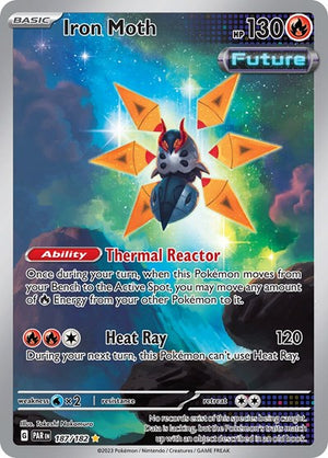 Pokemon TCG - SV04: Paradox Rift - Iron Moth - 187/182 - Holofoil