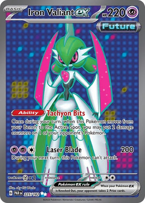 Pokemon TCG - SV04: Paradox Rift - Iron Valiant ex - 225/182 - Holofoil