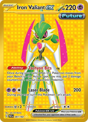 Pokemon TCG - SV04: Paradox Rift - Iron Valiant ex - 261/182 - Holofoil
