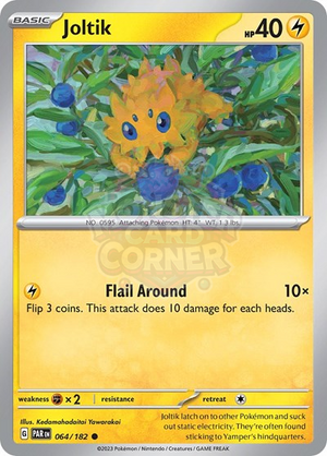 Pokemon TCG - SV04: Paradox Rift - Joltik - 064/182 - Reverse Holofoil