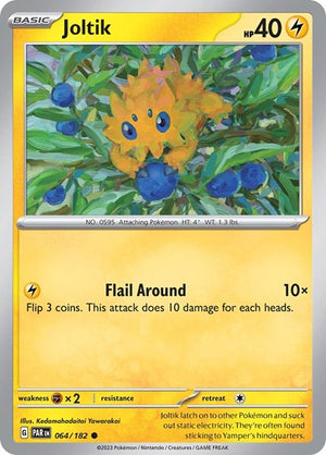 Pokemon TCG - SV04: Paradox Rift - Joltik - 064/182