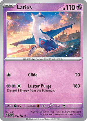 Pokemon TCG - SV04: Paradox Rift - Latios - 073/182 - Reverse Holofoil