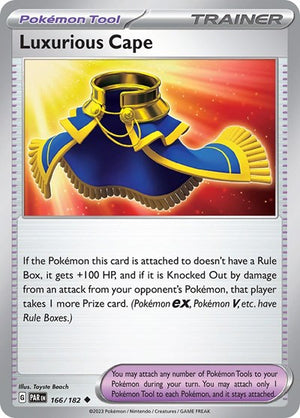 Pokemon TCG - SV04: Paradox Rift - Luxurious Cape - 166/182 - Reverse Holofoil