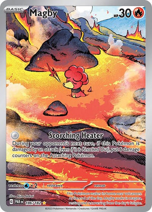 Pokemon TCG - SV04: Paradox Rift - Magby - 186/182 - Holofoil