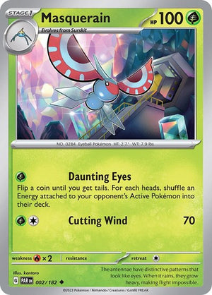 Pokemon TCG - SV04: Paradox Rift - Masquerain - 002/182