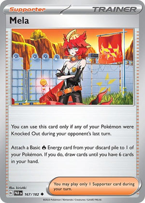 Pokemon TCG - SV04: Paradox Rift - Mela - 167/182 - Reverse Holofoil