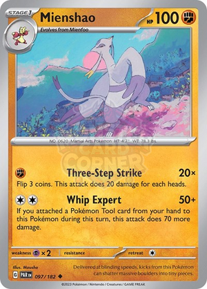 Pokemon TCG - SV04: Paradox Rift - Mienshao - 097/182