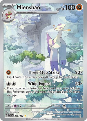Pokemon TCG - SV04: Paradox Rift - Mienshao - 200/182 - Holofoil